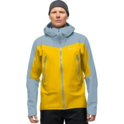 Norrona Giacca Uomo - Falketind Gore-Tex - Sulphur/Blue Fog