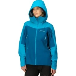 Norrona Giacca Donna - Falketind Gore-Tex - Aquarius/Mykonos Blue