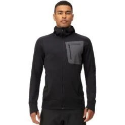 Norrona Giacca Uomo - Falketind Power Grid Hood - Caviar