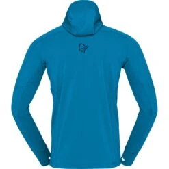 Norrona Giacca Uomo - Falketind Power Grid Hood - Hawaiian Surf/Indigo Night -Norrona norrona falketind power grid hood men hawaiian surf indigo night 2 1341859