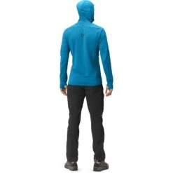 Norrona Giacca Uomo - Falketind Power Grid Hood - Hawaiian Surf/Indigo Night -Norrona norrona falketind power grid hood men hawaiian surf indigo night model 2 1399548