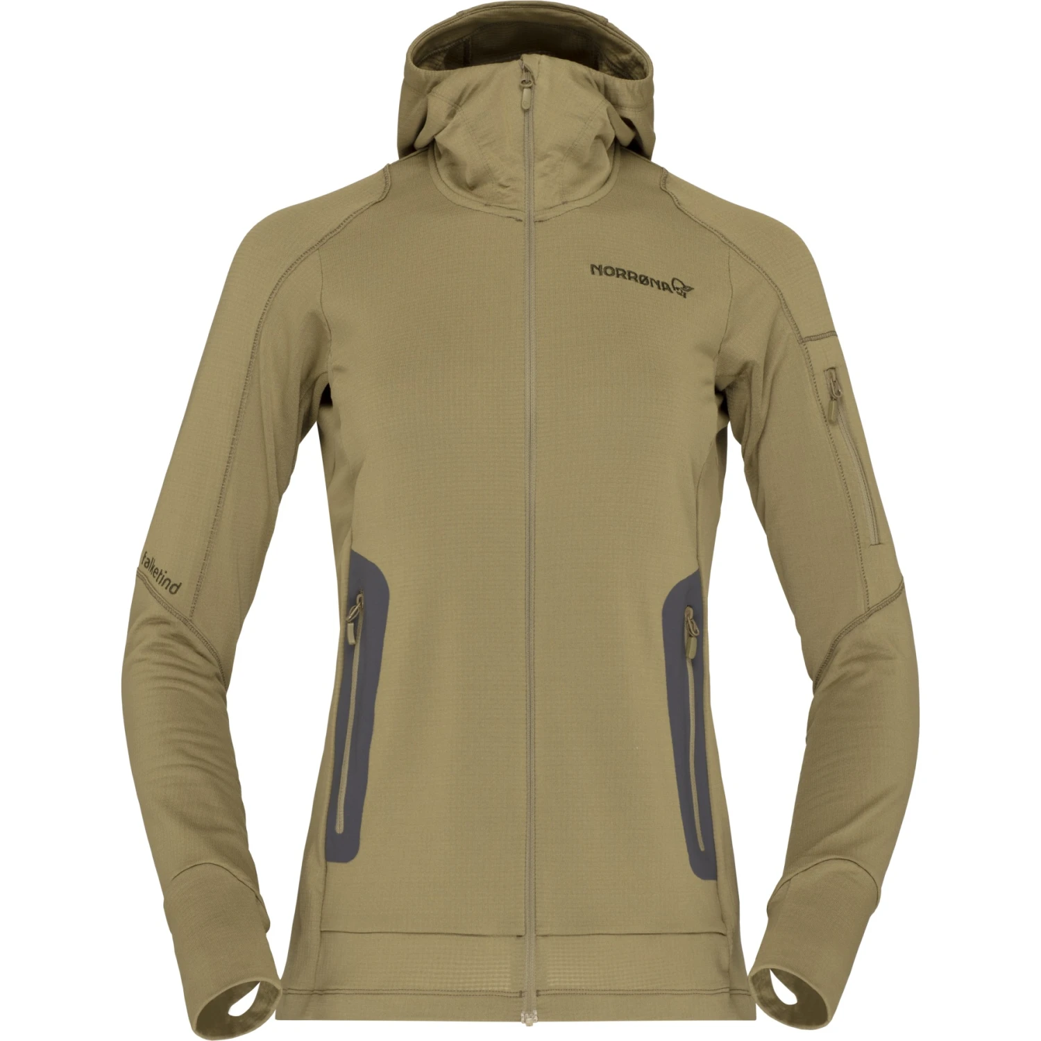 Norrona Giacca Donna - Falketind Power Grid Hood - Olive Drab 4 Norrona Giacca Donna - Falketind Power Grid Hood - Olive Drab - immagine 2