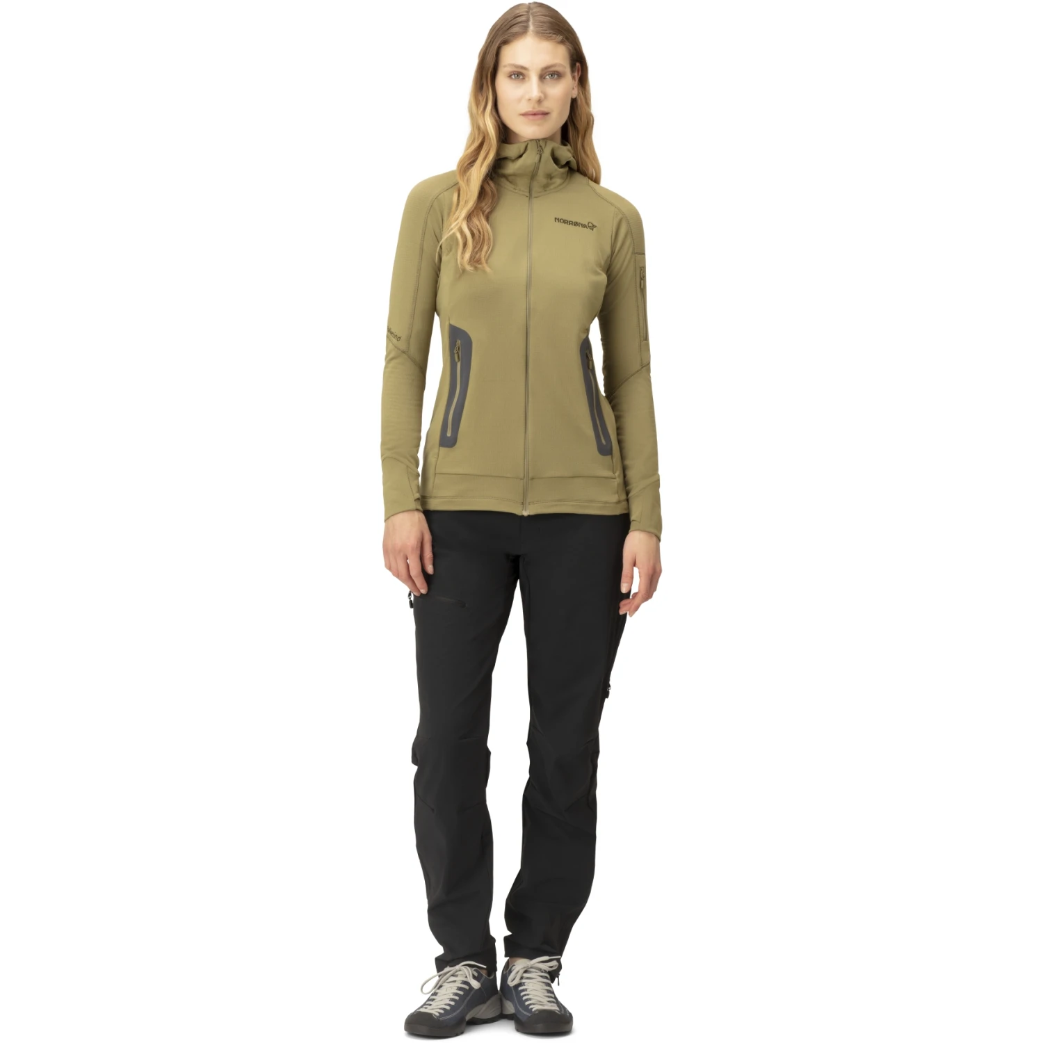 Norrona Giacca Donna - Falketind Power Grid Hood - Olive Drab 6 Norrona Giacca Donna - Falketind Power Grid Hood - Olive Drab - immagine 4