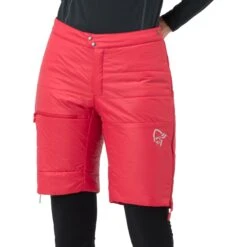 Norrona Pantaloncini Termici Donna - Falketind Thermo40 - True Red