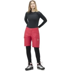 Norrona Pantaloncini Termici Donna - Falketind Thermo40 - True Red -Norrona norrona falketind thermo40 shorts women true red 3 1025485