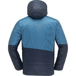 Norrona Giacca Uomo - Falketind Thermo60 Hood - Hawaiian Surf/Indigo Night -Norrona norrona falketind thermo60 hood men hawaiian surf indigo night 2 1126345