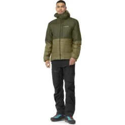 Norrona Giacca Uomo - Falketind Thermo60 Hood - Olive Night/Olive Drab -Norrona norrona falketind thermo60 hood men olive night olive drab 3 1253754