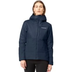 Norrona Giacca Donna - Falketind Thermo60 Hood - Indigo Night