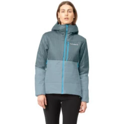 Norrona Giacca Donna - Falketind Thermo60 Hood - North Atlantic/Tourmaline