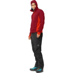 Norrona Giacca Uomo - Falketind Warm2 Octa Hood - Arednalin/Rhubarb -Norrona norrona falketind warm2 octa hood jacket men arednalin rhubarb 5 1517674