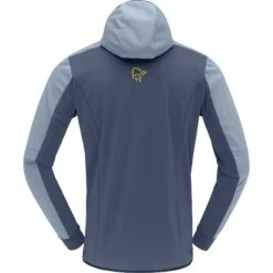 Norrona Giacca Uomo - Falketind Warm2 Octa Hood - Blue Fog/Vintage Indigo -Norrona norrona falketind warm2 octa hood men blue fog vintage indigo 2 1341923