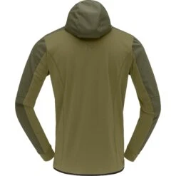Norrona Giacca Uomo - Falketind Warm2 Octa Hood - Olive Night/Olive Drab -Norrona norrona falketind warm2 octa hood men olive night olive drab 2 1254055