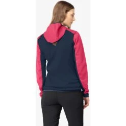 Norrona Giacca Donna - Falketind Warm2 Octa Hood - Honeysuckle/Indigo Night -Norrona norrona falketind warm2 octa hood women honeysuckle indigo night 5 1126723