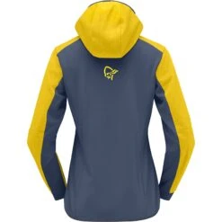 Norrona Giacca Donna - Falketind Warm2 Octa Hood - Sulphur -Norrona norrona falketind warm2 octa hood women sulphur 2 1341943