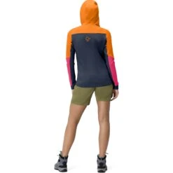 Norrona Giacca Donna - Falketind Warmwool2 Stretch Zip Hood - Orange Popsicle/Honeysuckle -Norrona norrona falketind warmwool2 stretch zip hood jacket women orange popsicle honeysuckle 4 1025682