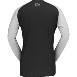 Norrona Maglia A Maniche Lunghe Uomo - Fjørå Equaliser Lightweight - Caviar/Castor Grey -Norrona norrona fjora equaliser lightweight long sleeve shirt men caviar castor grey 2 1254106