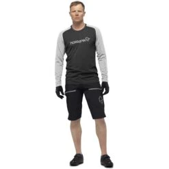 Norrona Maglia A Maniche Lunghe Uomo - Fjørå Equaliser Lightweight - Caviar/Castor Grey -Norrona norrona fjora equaliser lightweight long sleeve shirt men caviar castor grey 3 1254107