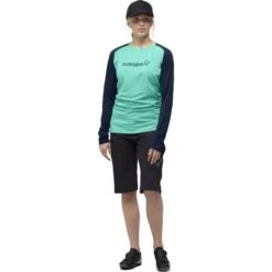 Norrona Maglia A Maniche Lunghe Donna - Fjørå Equaliser Lightweight - Arcadia/Indigo Night -Norrona norrona fjora equaliser lightweight long sleeve shirt women arcadia indigo night 3 903456
