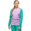 Norrona Maglia A Maniche Lunghe Donna - Fjørå Equaliser Lightweight - Violet Tuille/Arcadia -Norrona norrona fjora equaliser lightweight long sleeve shirt women violet tuille arcadia 1 1561020
