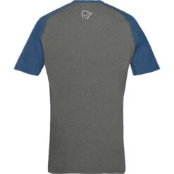 Norrona Maglia Uomo - Fjørå Equaliser Lightweight - Mykonos Blue/Castor Grey -Norrona norrona fjora equaliser lightweight t shirt men mykonos blue castor grey 2 1342130