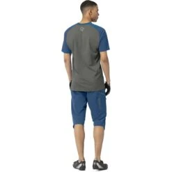 Norrona Maglia Uomo - Fjørå Equaliser Lightweight - Mykonos Blue/Castor Grey -Norrona norrona fjora equaliser lightweight t shirt men mykonos blue castor grey model 2 1399608