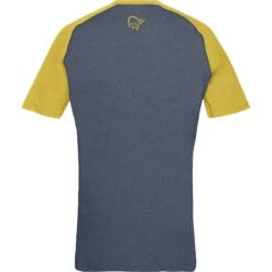 Norrona Maglia Uomo - Fjørå Equaliser Lightweight - Sulphur/Vintage Indigo -Norrona norrona fjora equaliser lightweight t shirt men sulphur vintage indigo 2 1342152