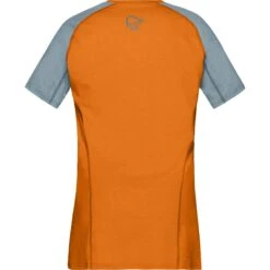 Norrona Maglia Donna - Fjørå Equaliser Lightweight - Orange Popsicle/Tourmaline -Norrona norrona fjora equaliser lightweight t shirt women orange popsicle tourmaline 2 1126790