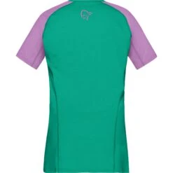Norrona Maglia Donna - Fjørå Equaliser Lightweight - Violet Tuille/Arcadia -Norrona norrona fjora equaliser lightweight t shirt women violet tulle arcadia 2 903516