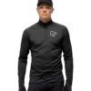 Norrona Maglia A Maniche Lunghe Uomo - Fjørå Equaliser Zip Top - Caviar
