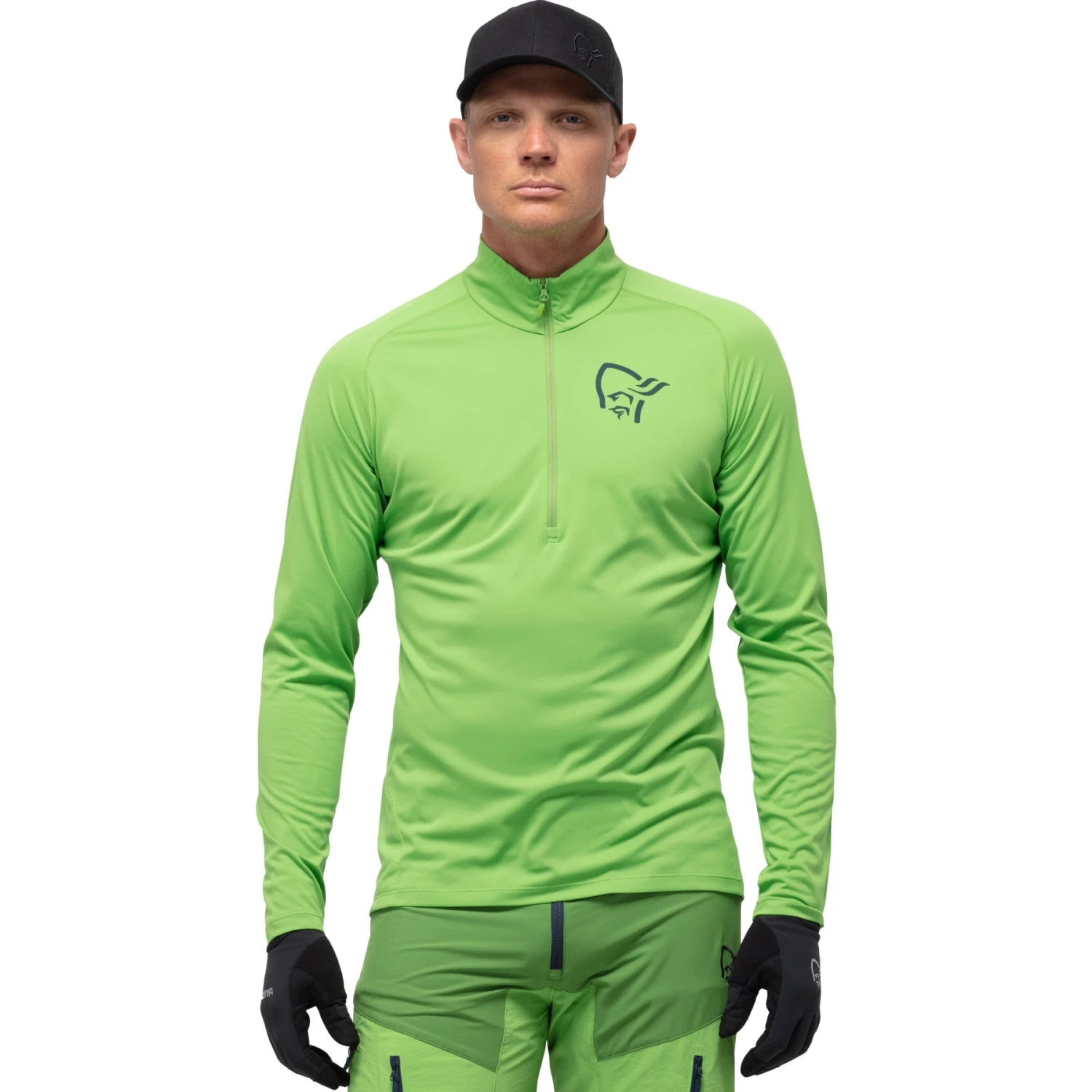 Norrona Maglia A Maniche Lunghe Uomo - Fjørå Equaliser Zip Top - Foliage/Treetop 3 Norrona Maglia A Maniche Lunghe Uomo - Fjørå Equaliser Zip Top - Foliage/Treetop