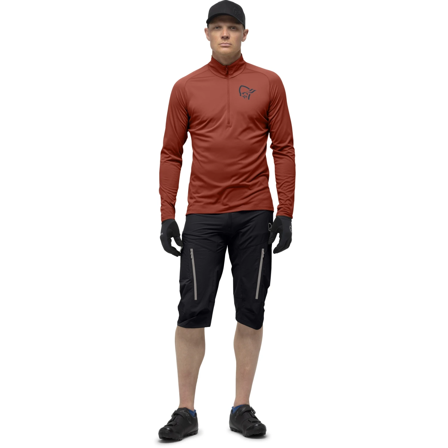 Norrona Maglia A Maniche Lunghe Uomo - Fjørå Equaliser Zip Top - Rooibos Tea/Indigo Night 6 Norrona Maglia A Maniche Lunghe Uomo - Fjørå Equaliser Zip Top - Rooibos Tea/Indigo Night - immagine 4