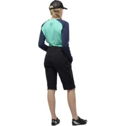 Norrona Pantaloncini Donna - Fjørå Flex1 Heavy Duty - Caviar/Castor Grey -Norrona norrona fjora flex1 heavy duty shorts women caviar castor grey 4 903595