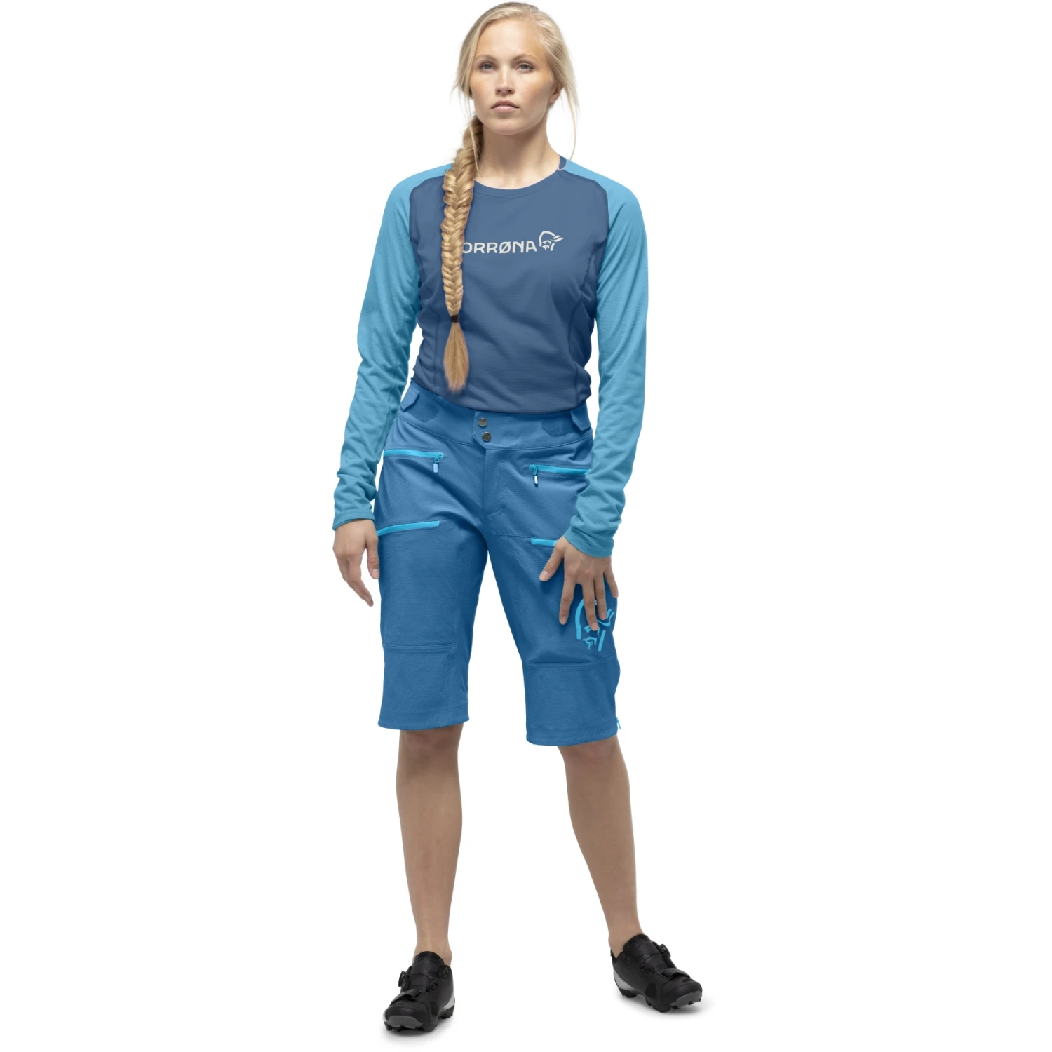 Norrona Pantaloncini Donna - Fjørå Flex1 Heavy Duty - Mykonos Blue 6 Norrona Pantaloncini Donna - Fjørå Flex1 Heavy Duty - Mykonos Blue - immagine 4