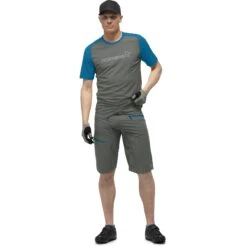 Norrona Pantaloncini Uomo - Fjørå Flex1 Mid Weight - Castor Grey -Norrona norrona fjora flex1 mid weight shorts men castor grey model 1 1399726