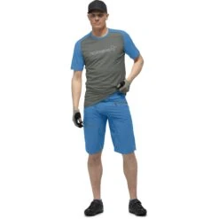 Norrona Pantaloncini Uomo - Fjørå Flex1 Mid Weight - Mykonos Blue -Norrona norrona fjora flex1 mid weight shorts men mykonos blue model 1 1399732