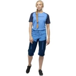 Norrona Pantaloncini Donna - Fjørå Flex1 - Campanula/Indigo Night -Norrona norrona fjora flex1 shorts women campanula indigo night 3 903747