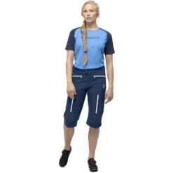 Norrona Pantaloncini Donna - Fjørå Flex1 - Indigo Night -Norrona norrona fjora flex1 shorts women indigo night 3 1255439