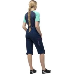 Norrona Pantaloncini Donna - Fjørå Flex1 - Indigo Night/Violet Tulle -Norrona norrona fjora flex1 shorts women indigo night violet tulle 4 903760