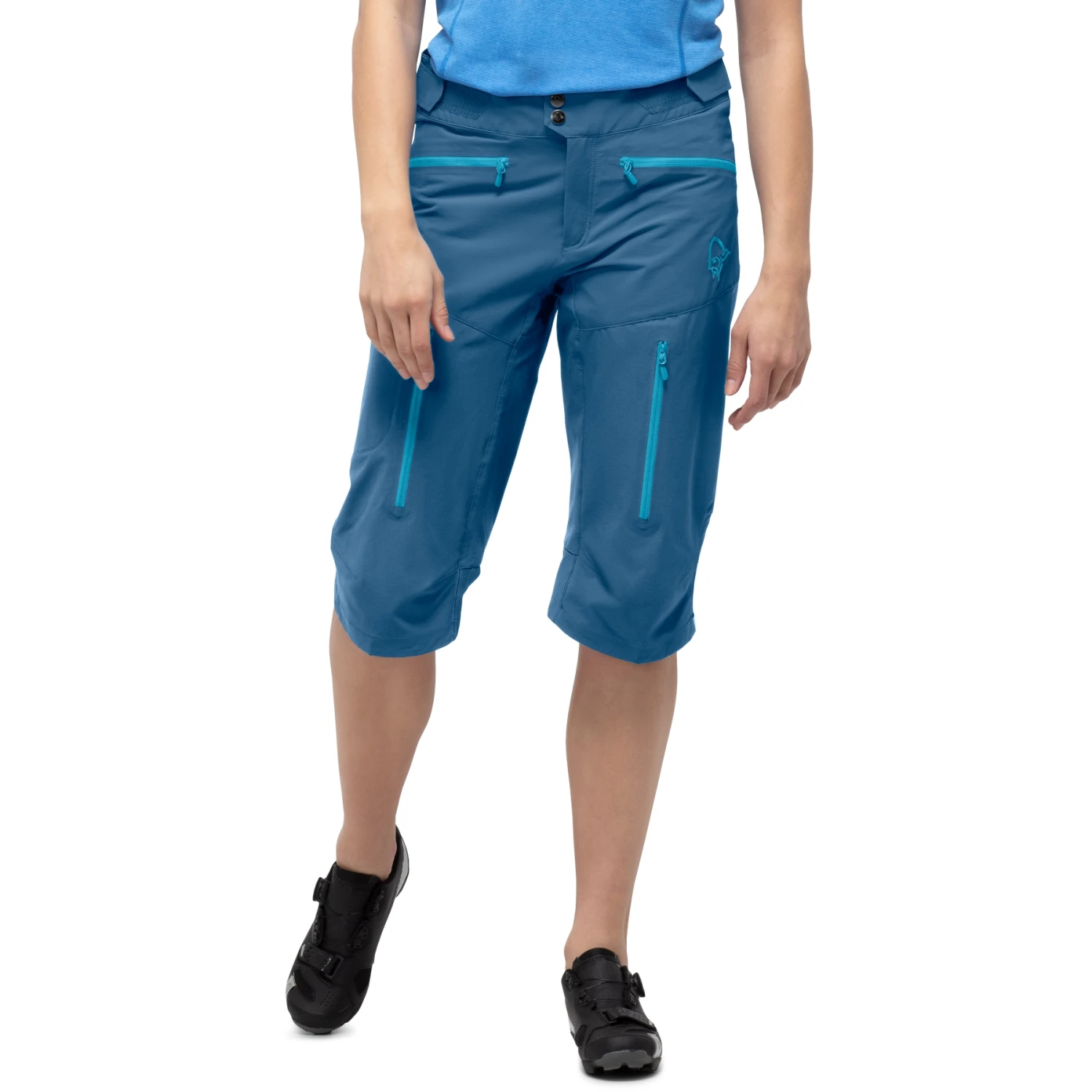 Norrona Pantaloncini Donna - Fjørå Flex1 - Mykonos Blue 3 Norrona Pantaloncini Donna - Fjørå Flex1 - Mykonos Blue