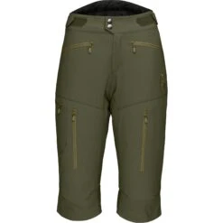 Norrona Pantaloncini Donna - Fjørå Flex1 - Olive Night
