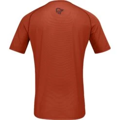 Norrona Maglietta Uomo - Fjørå Wool - Rooibos Tea/Indigo Night -Norrona norrona fjora wool t shirt men rooibos tea indigo night 2 1342901