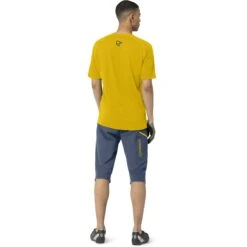 Norrona Maglietta Uomo - Fjørå Wool - Sulphur/Vintage Indigo -Norrona norrona fjora wool t shirt men sulphur vintage indigo model 2 1399799