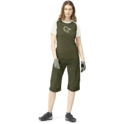 Norrona Maglietta Donna - Fjørå Wool - Indigo Night/Snowdrop -Norrona norrona fjora wool t shirt women 1 1178596