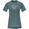 Norrona Maglietta Donna - Fjørå Wool - North Atlantic -Norrona norrona fjora wool t shirt women north atlantic 1 1151116