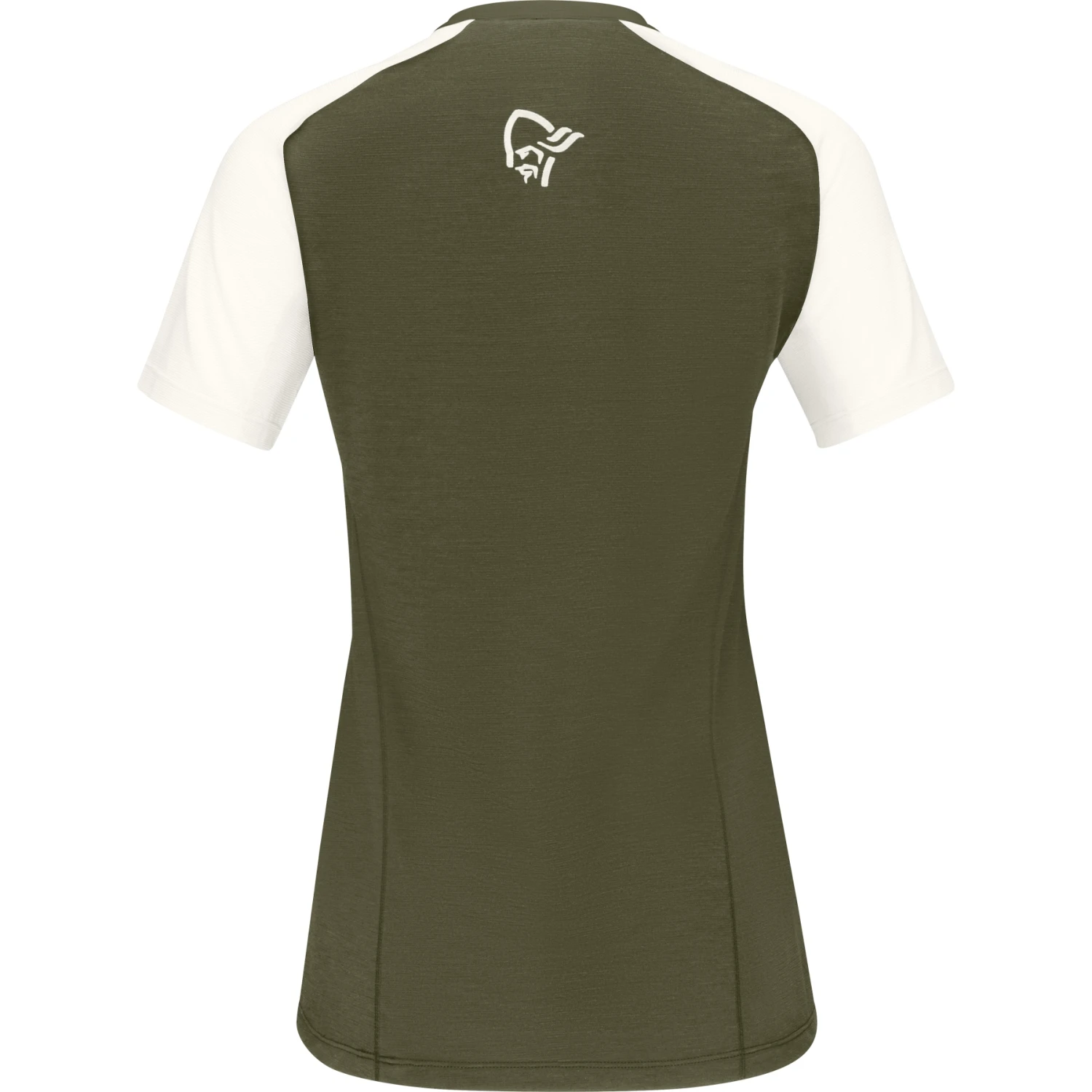 Norrona Maglietta Donna - Fjørå Wool - Olive Night/Snowdrop 4 Norrona Maglietta Donna - Fjørå Wool - Olive Night/Snowdrop - immagine 2