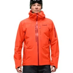 Norrona Giacca Uomo - Lofoten Gore-Tex Insulated - Arednalin/Rhubarb
