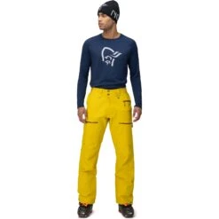 Norrona Pantaloni Uomo - Lofoten Gore-Tex - Sulphur -Norrona norrona lofoten gore tex pants men sulphur 4 1517802