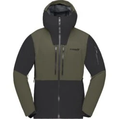 Norrona Giacca Uomo - Lofoten Gore-Tex Thermo80 - Caviar/Olive Night -Norrona norrona lofoten gore tex thermo80 jacket men caviar olive night 1 1026112