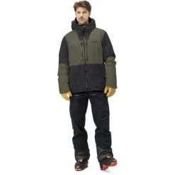 Norrona Giacca Uomo - Lofoten Gore-Tex Thermo80 - Caviar/Olive Night -Norrona norrona lofoten gore tex thermo80 jacket men caviar olive night 3 1026114
