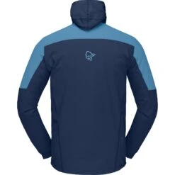 Norrona Giacca Uomo - Lofoten Hiloflex200 Hood - Hawaiian Surf/Indigo Night -Norrona norrona lofoten hiloflex200 hood jacket men hawaiian surf indigo night 2 1255925